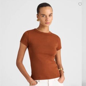 Madewell Rust Short Sleeve Tee